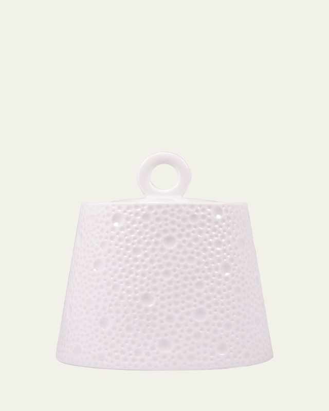 Ecume White Sugar Bowl, 8.5 oz